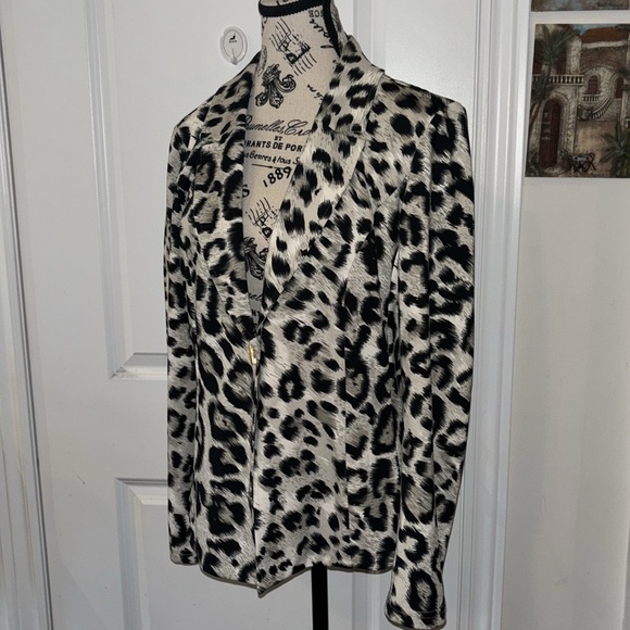 Joseph Ribkoff Leopard Jacket Blazer Women's - Picture 5 of 8
